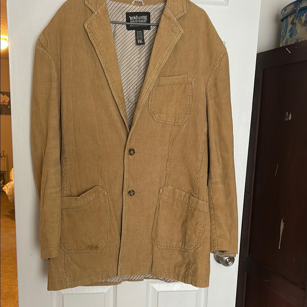 Ecko Unlimited Tan Corduroy Jacket